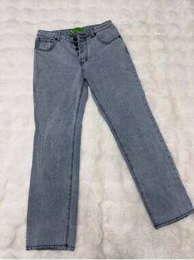 Sandrine Rose vs. The Virgin Label  Button-Fly Straight Leg Jeans